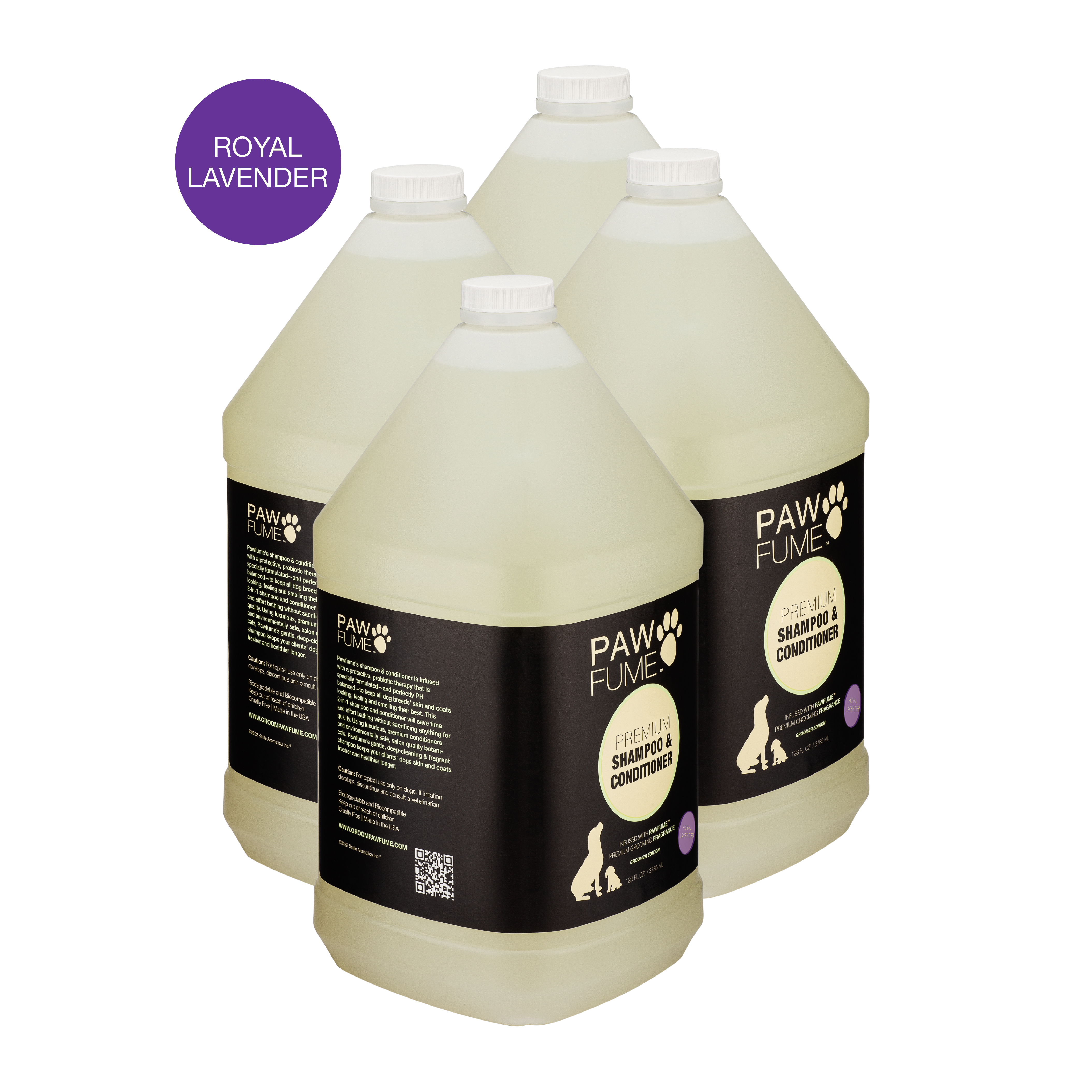 2-in-1 Shampoo & Conditioner: 4-Pack of 1-Gallon